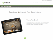 Tablet Screenshot of northlandfiberdirect.com